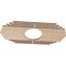 Ekena Millwork Chrysler Wood Fretwork Pierced Ceiling Medallion, Alder, 22"W x 11"H x 5 3/4"ID x 3/8"T CMWP22X11X0375CSAL - alternate 4